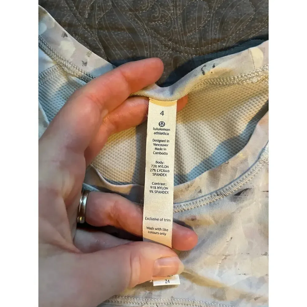 Lululemon sea-me-run long sleeve‎ lightweight layered shirt size 4